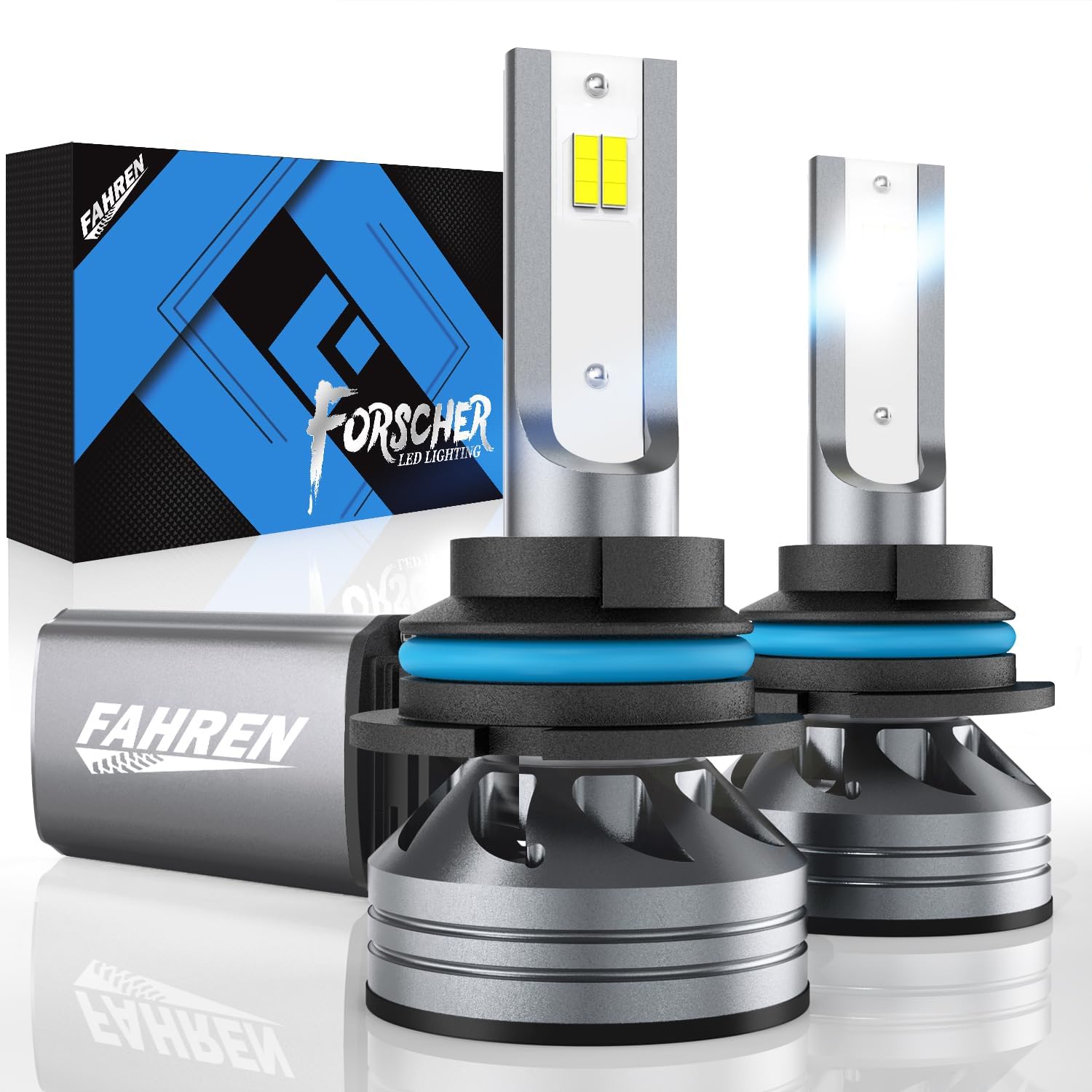 FAHREN H11 9005 LED Headlight Bulb Combo, 80000LM Super Bright H9 HB3 LED Bulb with Canbus Driver, 360° Adjustable Light Angle, 6500K White IP68 Waterproof, Pack of 4 — view 7