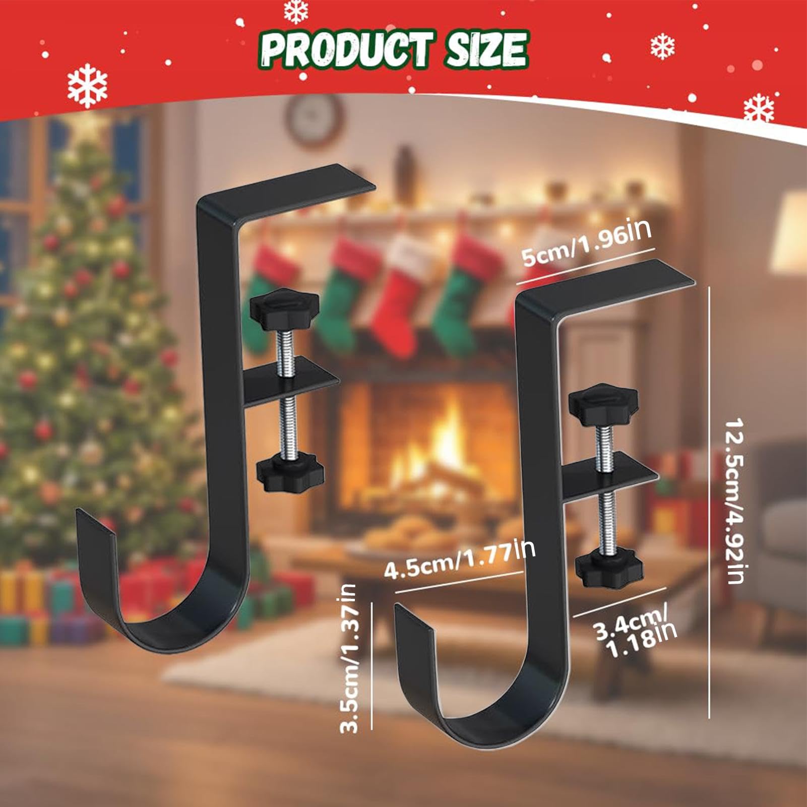 Generico Porte-chaussettes Pour Guirlande De Noël Réglable