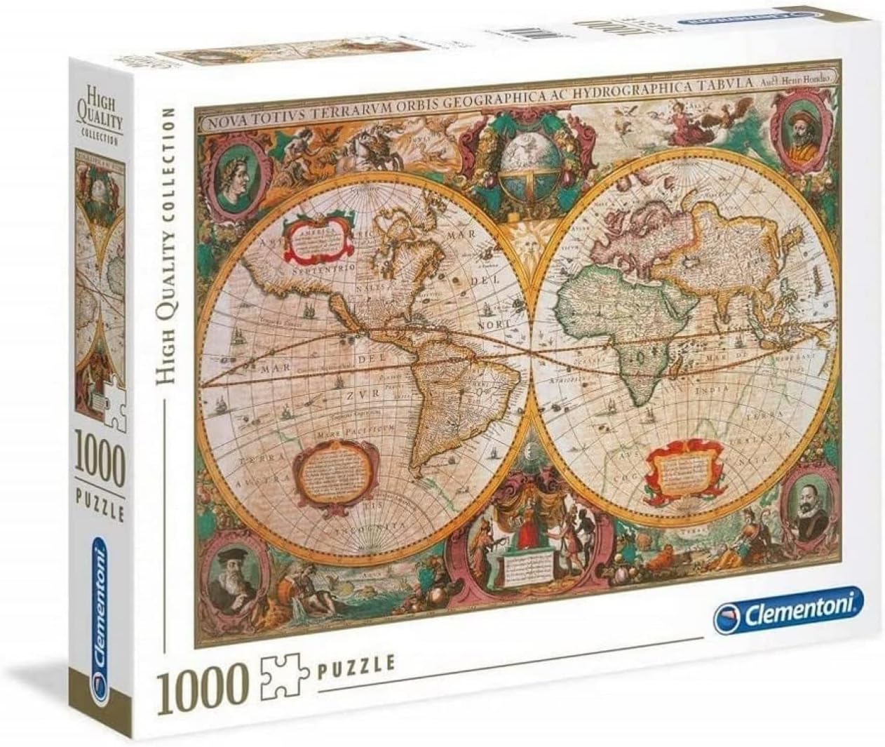 ClementoniOld Map Jigsaw Puzzle Collection 1,000-PieceThe Forest Stewardship Council