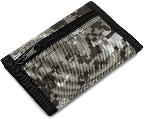 Miniatura 3 de Cartera de bloqueo de RFID (identificación de frecuencia de radio) de tres partes de lona, para deportes al aire libre, para niños. Cartera de