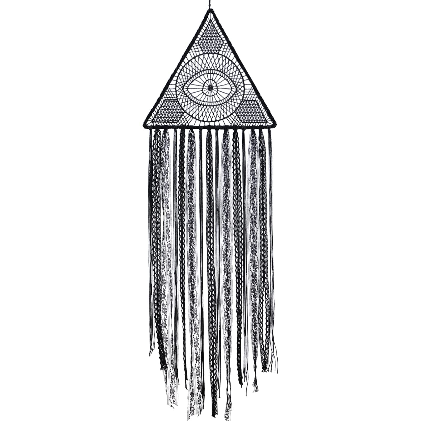 MAKINGTECDreamcatcher, Handmade Triangle Dream Catcher, Evil Eye Wall Hanging Decoration for Home, Ornaments Gift