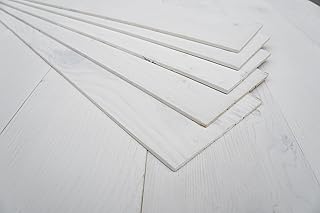 COLAMO Luxury 10PCS Peel and Stick White-Washed Real Pine Wood Wall,Self Stick On Shiplap Boards for Accent Walls,Self Adhesive Wood Panels for Living Room, Bedroom,RV for Interior Wall Backsplash
