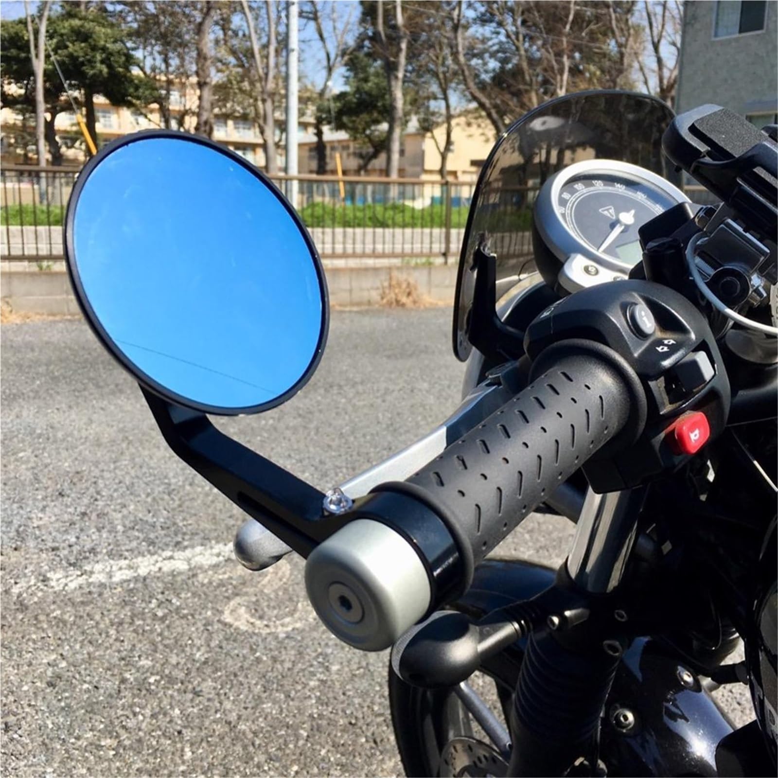 Rétroviseurs Latéraux Rétroviseur Moto Universel 7/8 "Rond CNC pour pour Pièces De Course Rétroviseur Latéral De Moto Extrémité Barre Rétroviseur Moto