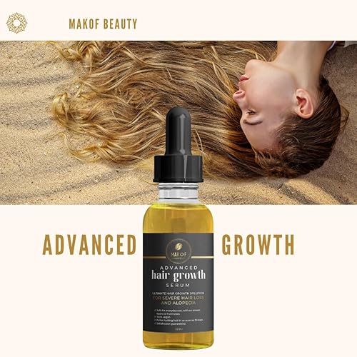 Miniatura 6 de Aceite para el crecimiento del cabello, tratamiento eficaz para el crecimiento del cabello, pérdida de bordes. Mezcla de biotina, colágeno, proteína