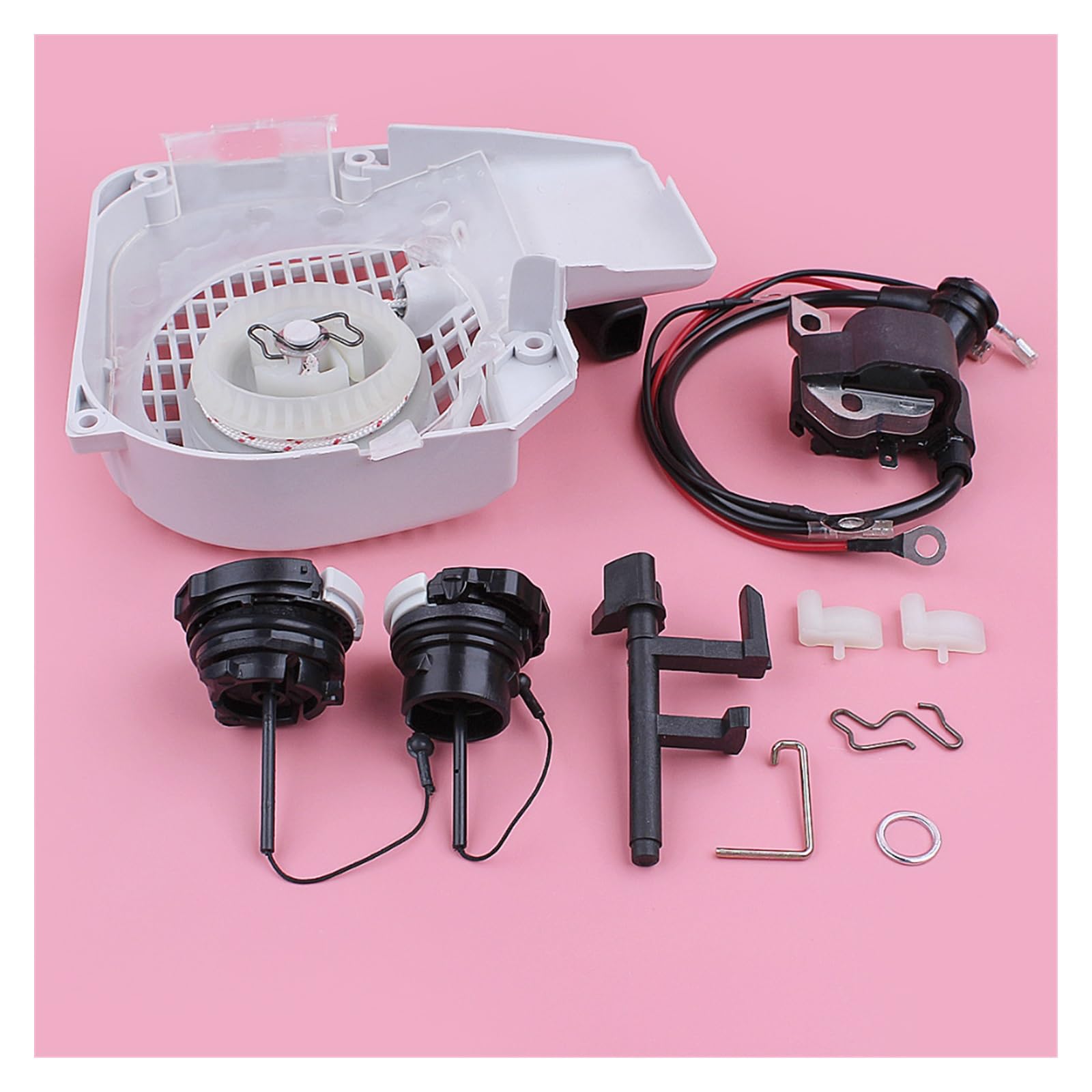 Tapa de Tanque de Aceite de Combustible de Bobina de Encendido de Arranque for Stihl MS250 025 MS230 023 MS210 021 Pieza de Repuesto de Motosierra de Eje de Interruptor