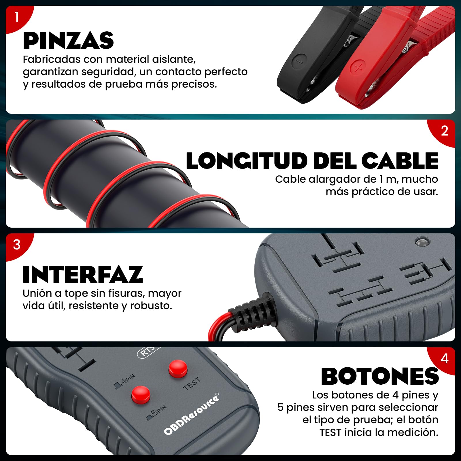 Testeur de relais, 12 V/24 V, outil de diagnostic de relais de voiture, testeur de relais, réparation automatique, outil de diagnostic de relais de voiture