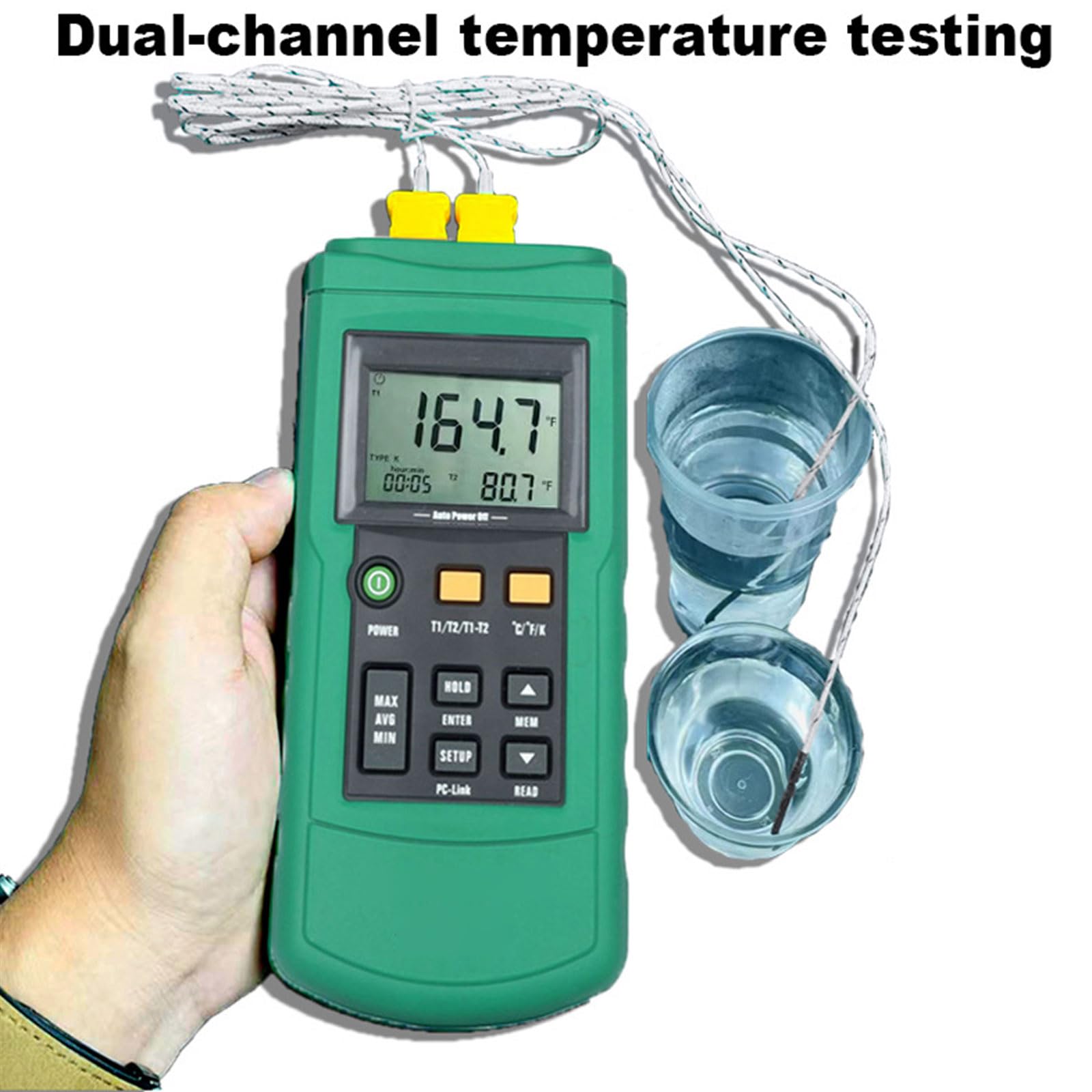 Starker digitaler Thermograph, professionelles Messwerkzeug mit einer Genauigkeit von ±0, 5 ℃ und erweiterter Kapazität von 50 ℃ bis 200 ℃ Hochpräziser digitaler Thermograph