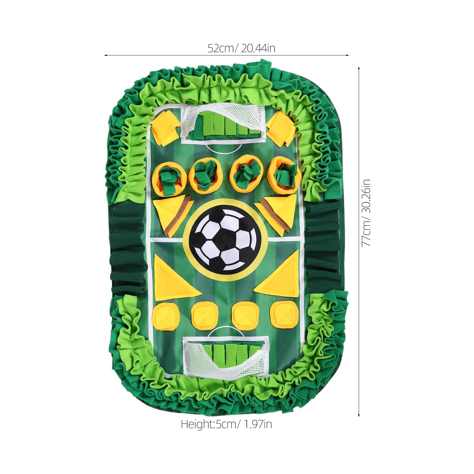 TOYANDONA Tapis de Fouille pour Chien Jeu Interactif de Terrain de Football Distributeur de Friandises Tapis Entraînement pour Animaux de Compagnie
