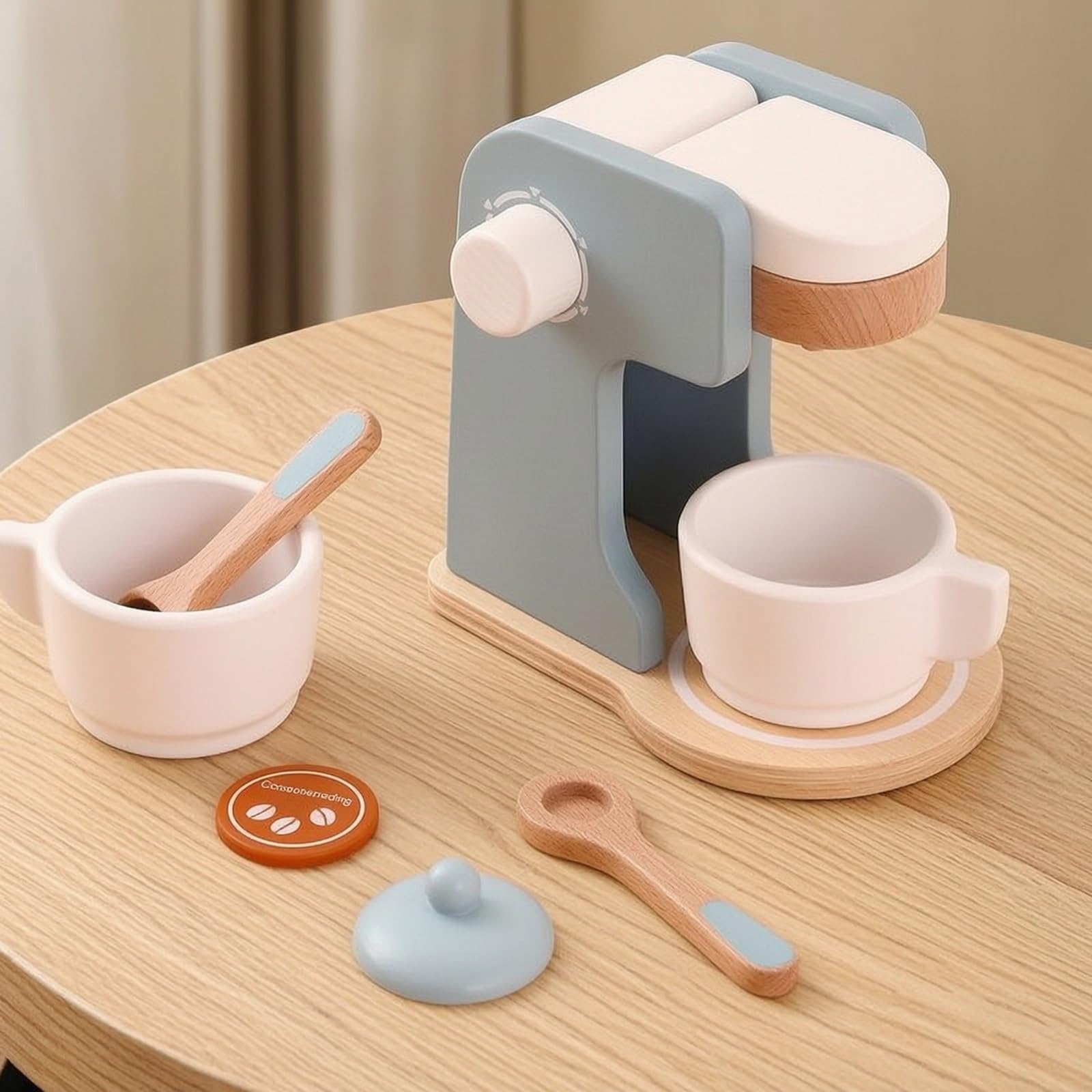 Juego Tocador Belleza Infantil No Tóxico Tocador con Espejo Educativo Juego Maquillaje con Accesorios para Niñas, Niños