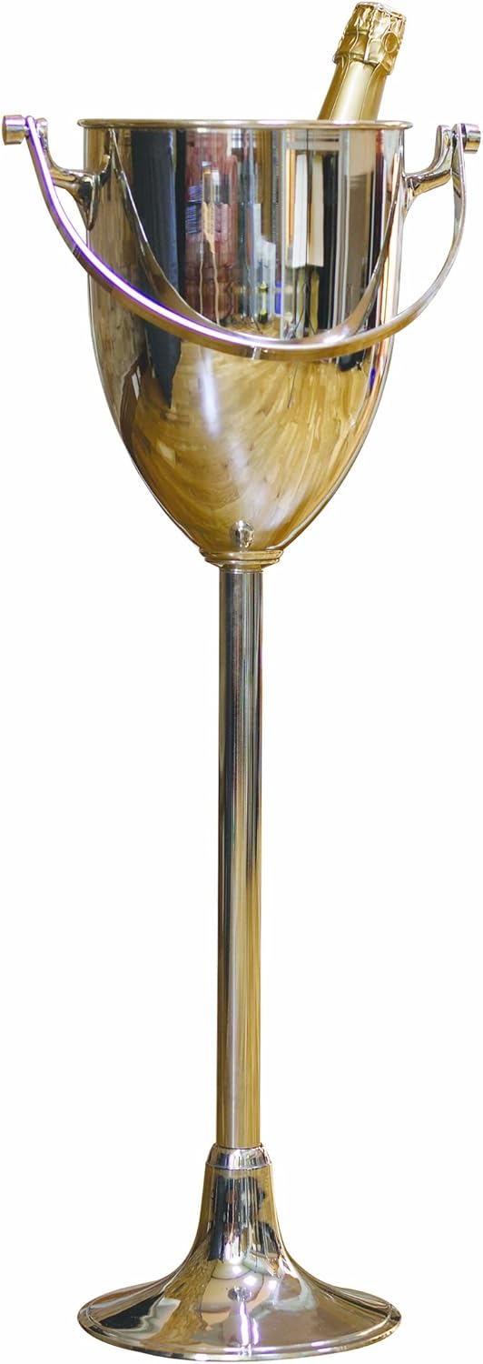 Silver Plated Standing Champagne Bucket Amazon.co.uk Home & Kitchen