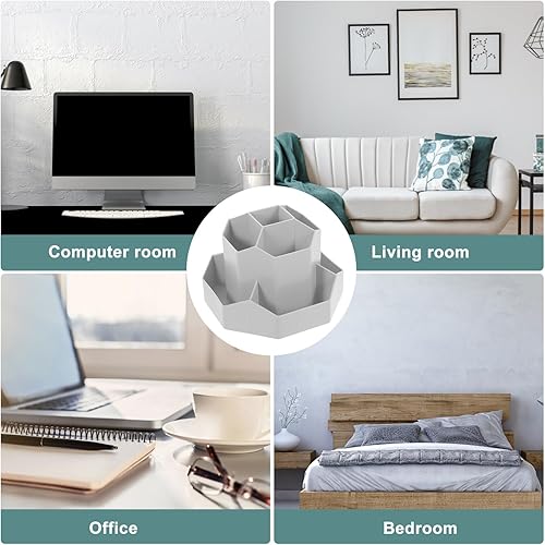 Miniatura 9 de STOBOK Organizador de bolígrafos de escritorio, soporte para lápices, vasos para bolígrafos de escritorio, soporte para bolígrafos para escritorio,