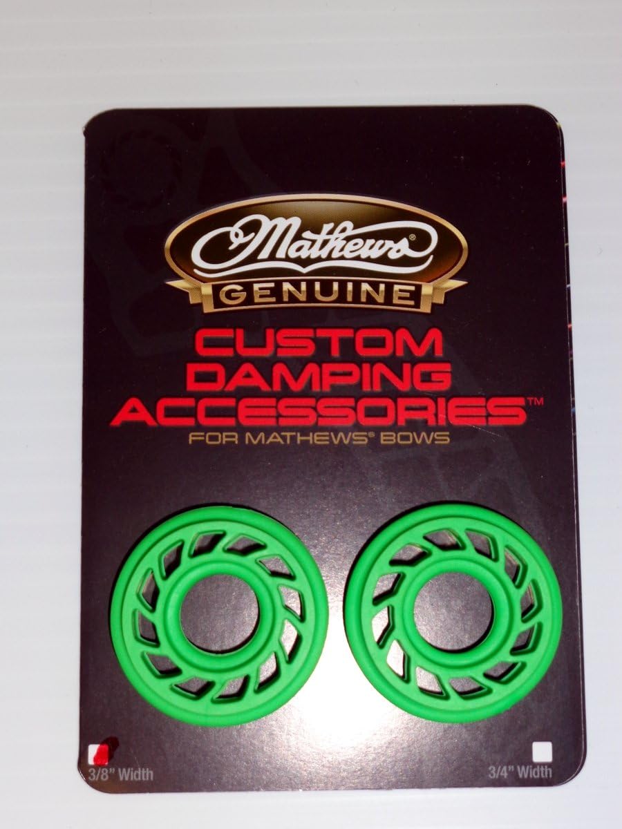 Genuine Mathews Solocam Archery 3/8" Rubber HDS Damper Green