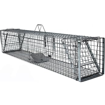 Hardy Super Strong Trap Marten Trap Fox Trap Beaver Trap Animal Trap Box Trap Wire Trap Raccoon Trap 2 Doors 130 x 34 x 34 cm with Extra Bait