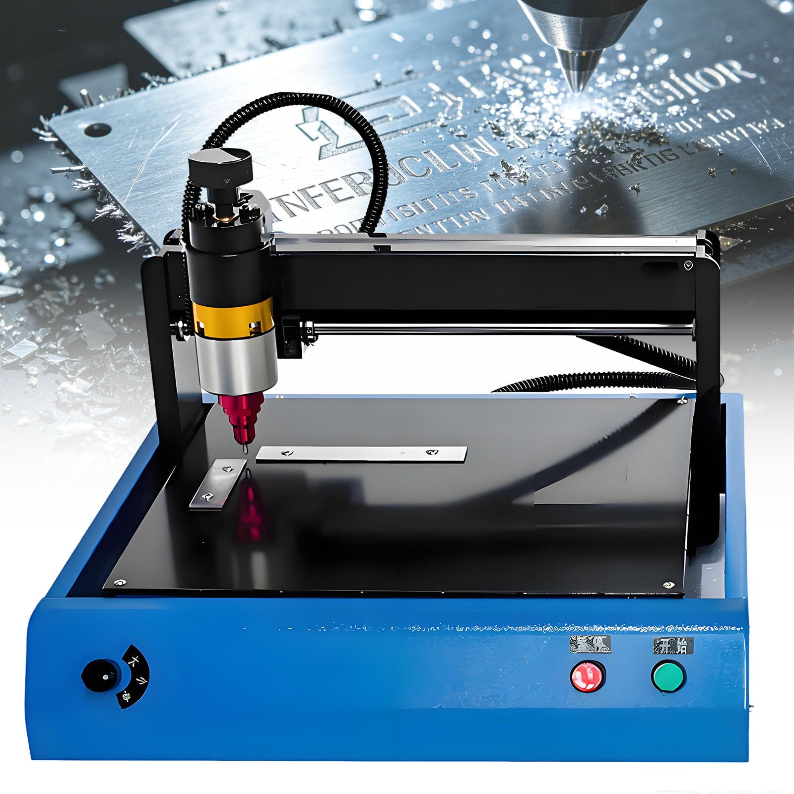 Ymnogjie Multicolor Portable Electric Marking Machine,Desktop Nameplate Tag Tool,0.05-1Mm Depth,Mark Fixed Character And Serial Number,For Metal And Plastic Engraving A