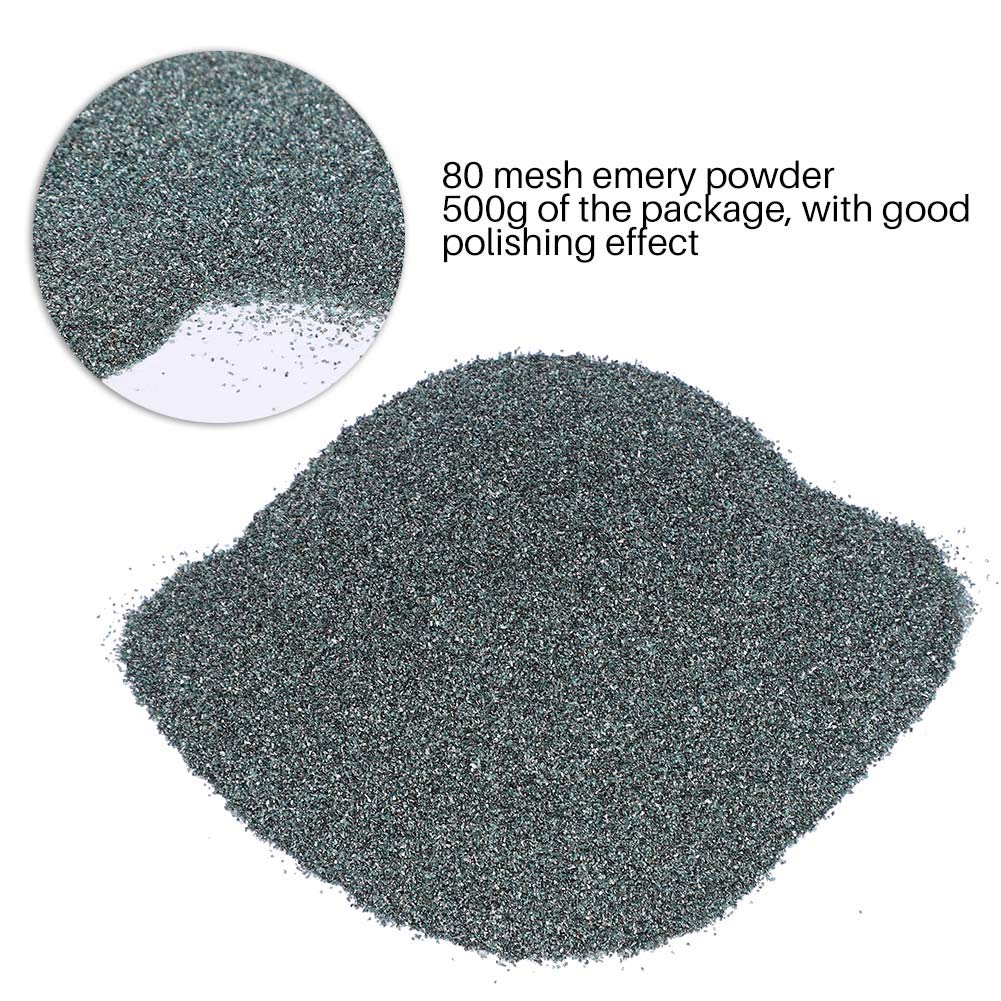 Yctze Sable émeri de Haut Qualité 80 Maille pour Polissage Précis des Bijoux Poudre de Polissage Professionnelle pour Artisans et Fabricants de Bijoux Paquet de 500 G