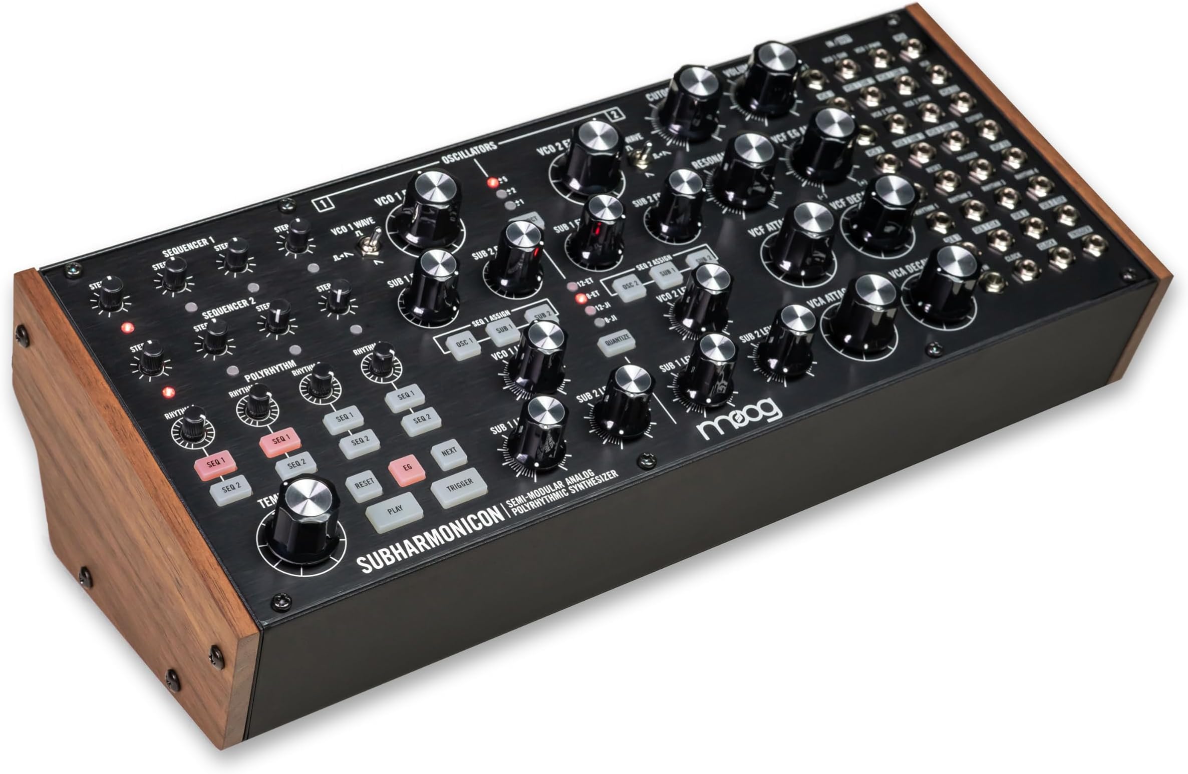 MOOG Subharmonicon Semi-Modular Analog Polyrhythmic Synthesizer with Dual Sequencer, MIDI, and Patch Bay