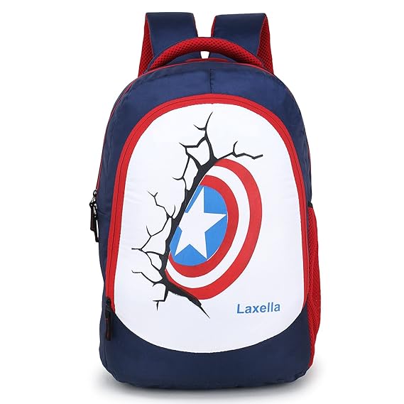 LAXELLA 25L Casual Waterproof Laptop Bag Backpack For Men Women Boys Girls | Office School College Bag | Teens And Students Backpack | Business Travel Backpack Eye Printed Bag 15 Inch (Blue)