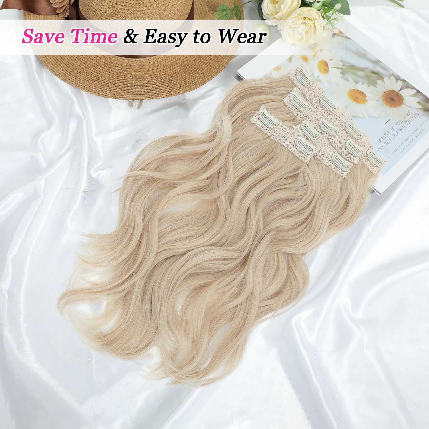 FINE PLUS Hair Extensions Clip in - Image 2