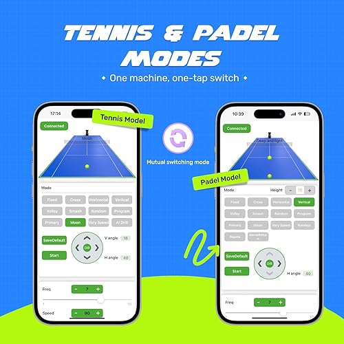 Miniatura 5 de PUSUN｜PT-Smart Tennis Ball Machine: App Control with 12 Built-in Training Modes,6-Level Spin,28-Pt,75 MPH,32.6 lbs,100+ Ball,5H Battery, Portable
