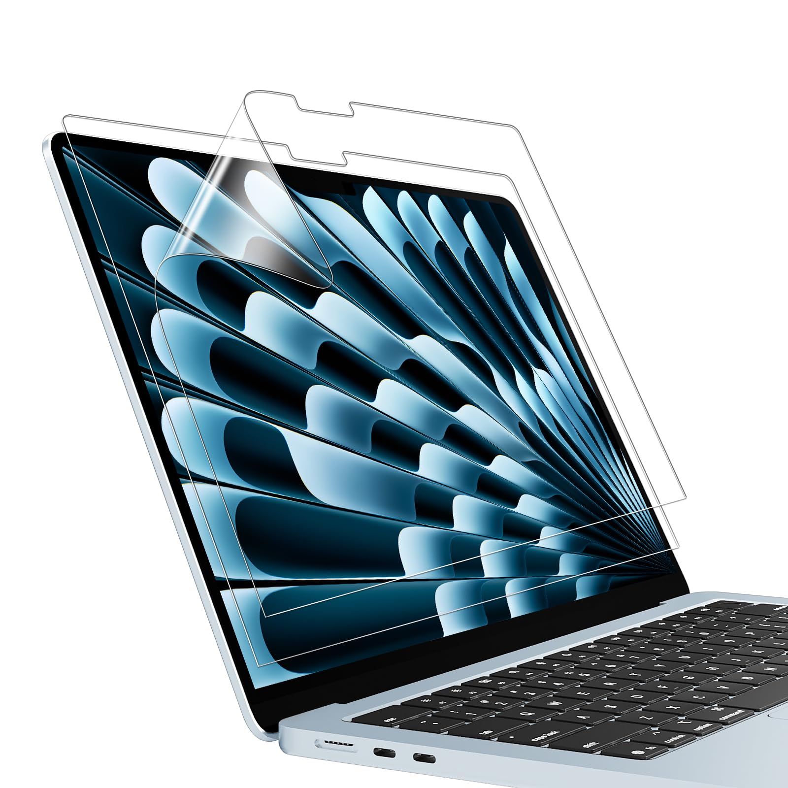 Pellicola proteggi schermo per Apple MacBook Air 13,6" (2024/2022, M3/M2) ad alta definizione filtro antigraffio accessorio per laptop