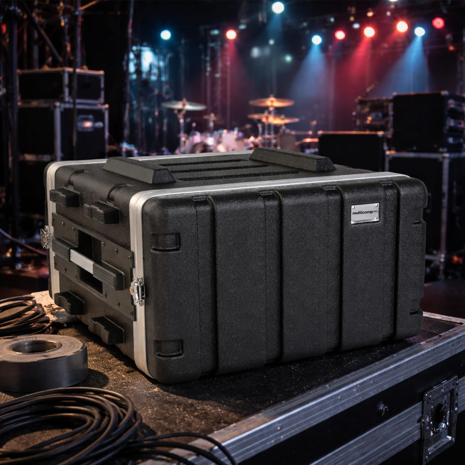 multicomp PRO Stackable 17" Depth, 19" ABS Rack Flight Case (6U)