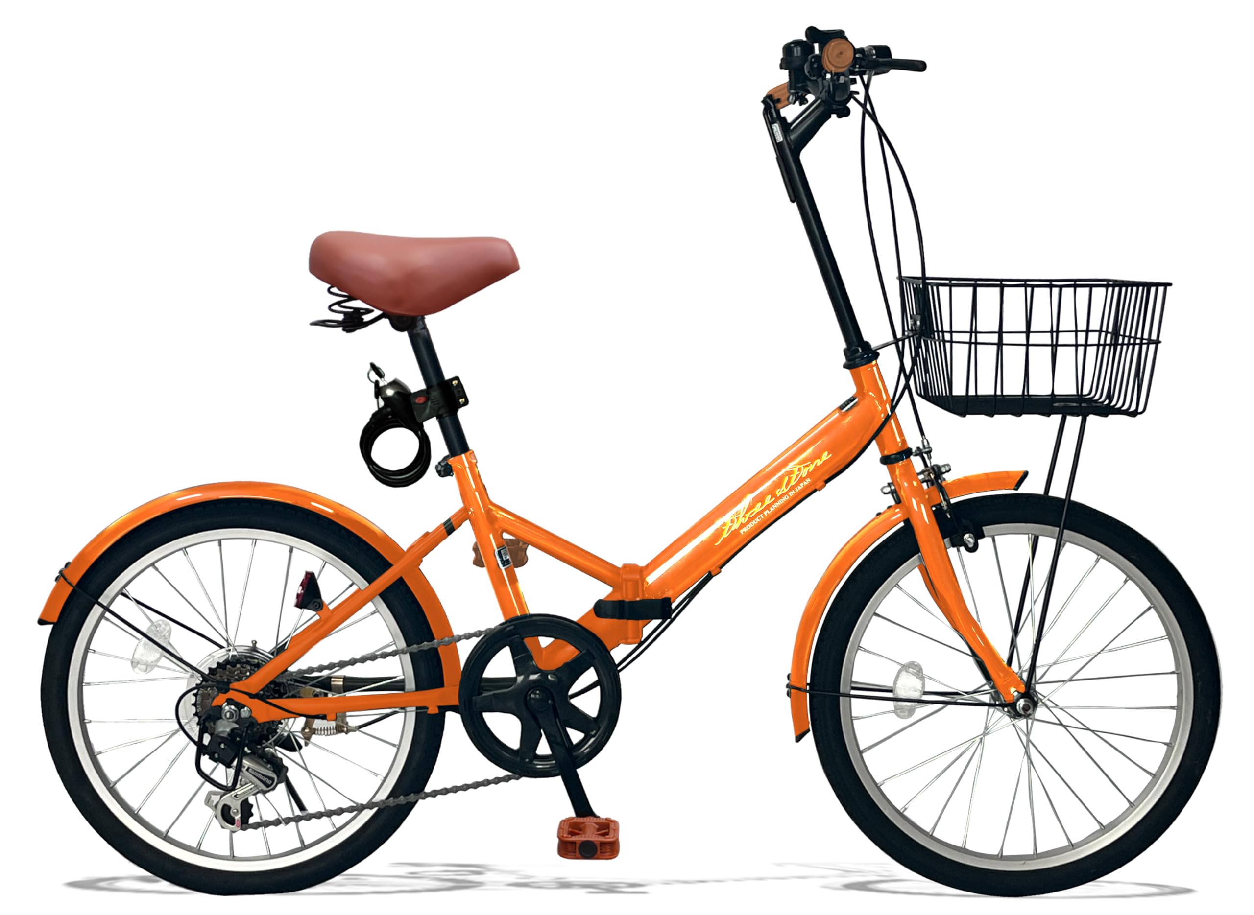 取引決定】折り畳み自転車 ノーパンクタイヤ 6段変速機 綺麗です。