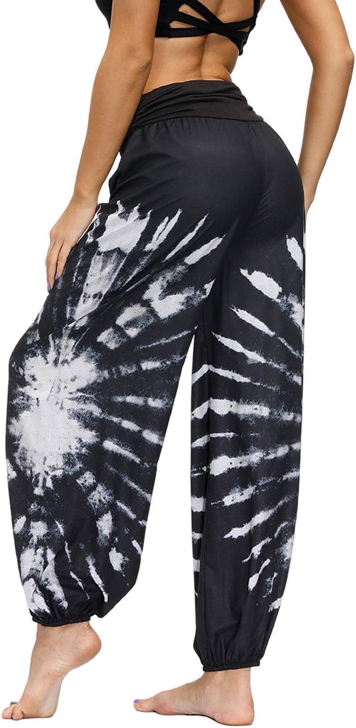 Lu's Chic Women's Thai Harem Pants Bohemian Yoga Pants Indian Loose Summer Boho Hippie Pants - Image 5