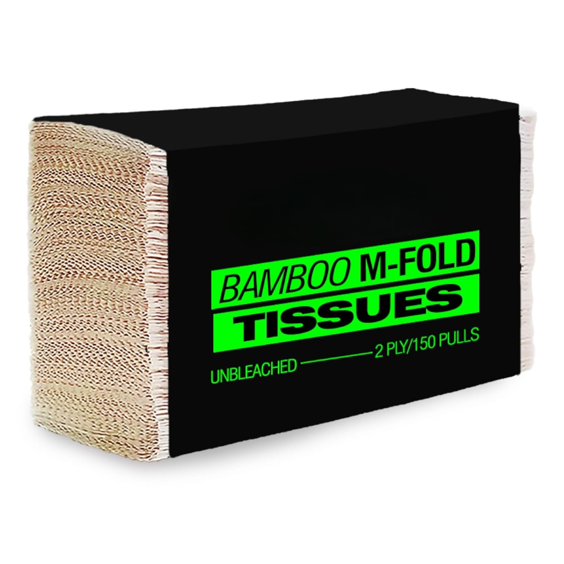 Bamboo 2-Ply Multi-Fold Tissue Papers, 150 Pulls, 32 GSM, 100% Natural Unbleached & Eco-Friendly Paper Towels for Washroom, Office, Kitchen & Commercial Use (Pack of 20)-image-49