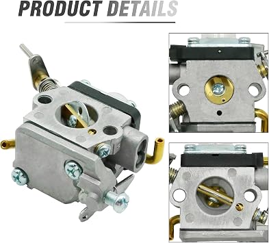 596658301 Carburetor Kit, Replacement for Husqvarna 122HD45 122HD60 522HD60S 522HDR60S, Replacement for Redmax CHT220L 2012-03, Replaces 523012401