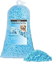 Vista 1 de DR.DUDU Espuma de relleno para puf de 2.5 libras, relleno de espuma viscoelástica de gel triturado, espuma de relleno de almohada premium suave