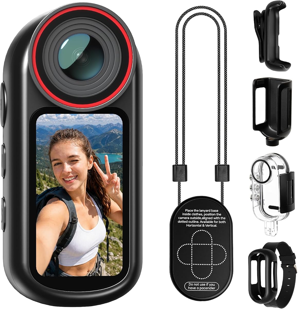 4K Mini Body Camera 1.5 Screen