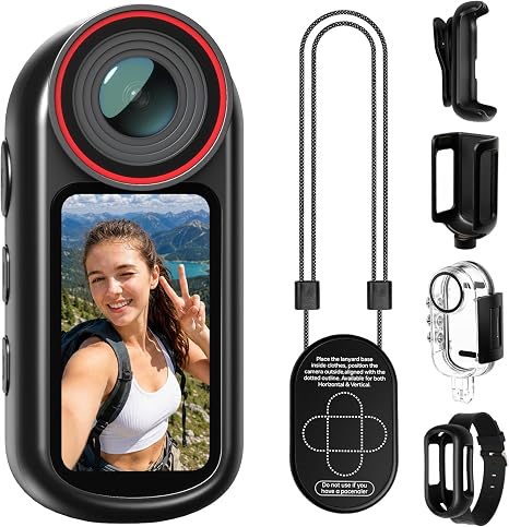 4K Mini Body Camera 1.5" Screen with EIS Action Camera