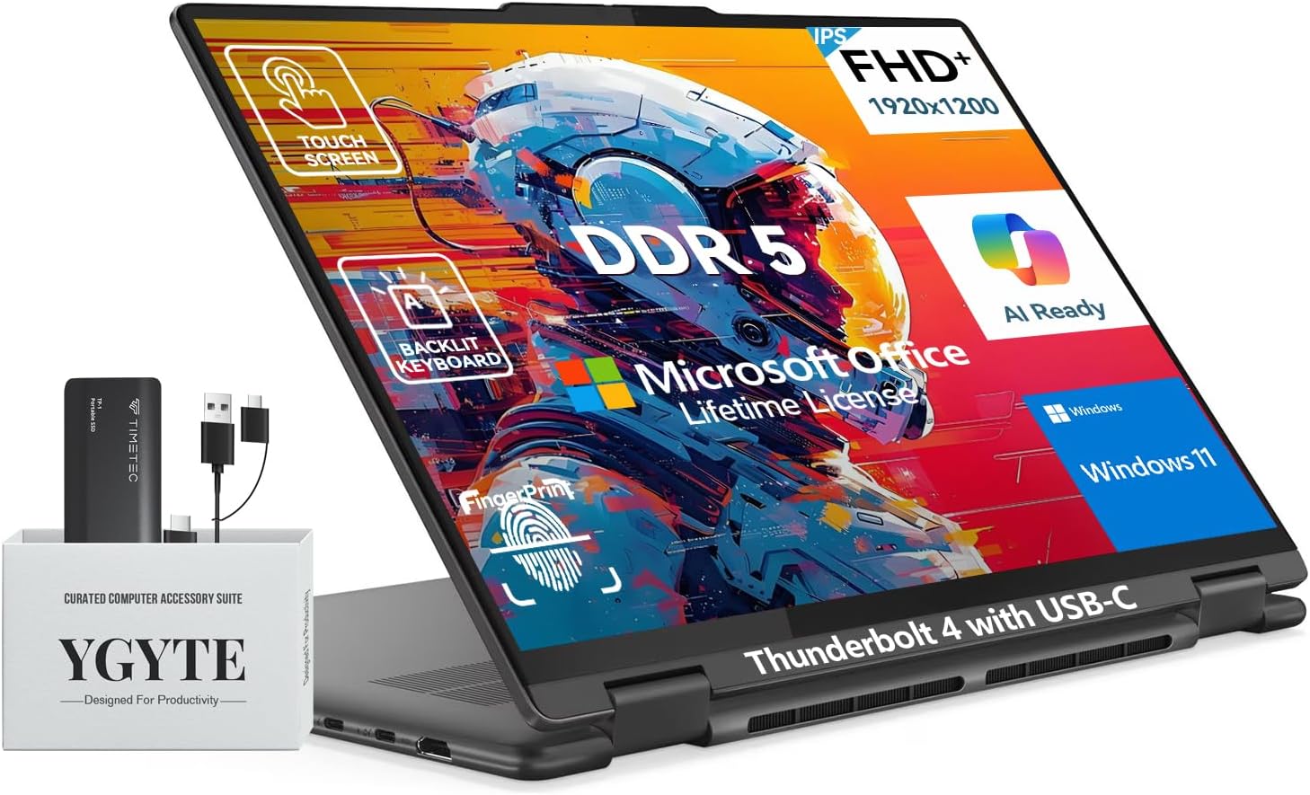 Lenovo 2025 Yoga 7i 2 in 1 Laptop Touchscreen|16″ FHD+ 360 Foldable Touch Screen…