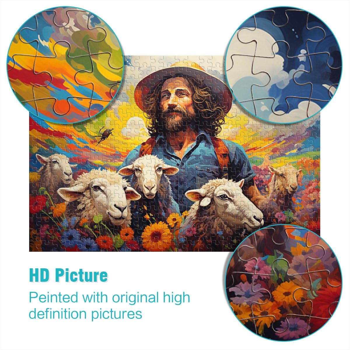 Puzzle Regalo Vecchio Uomo 2000 Pezzi Puzzle per Adulti 27.56 pollici x39.37 pollici Puzzle a Carte Grigie per Adulti e Bambini da 14 Anni e Più Regali di Gioco stimolanti