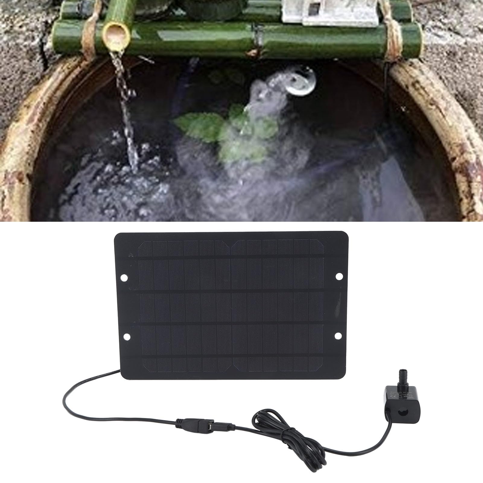 Zestaw pompy fontanny solarnej 10 W USB Solar Bird Bath Fontanna Pompa Fontanna solarna z panelem słonecznym Zewnętrzna pompa fontanny solarnej do stawów Ogrodowych Basenów z Rybami