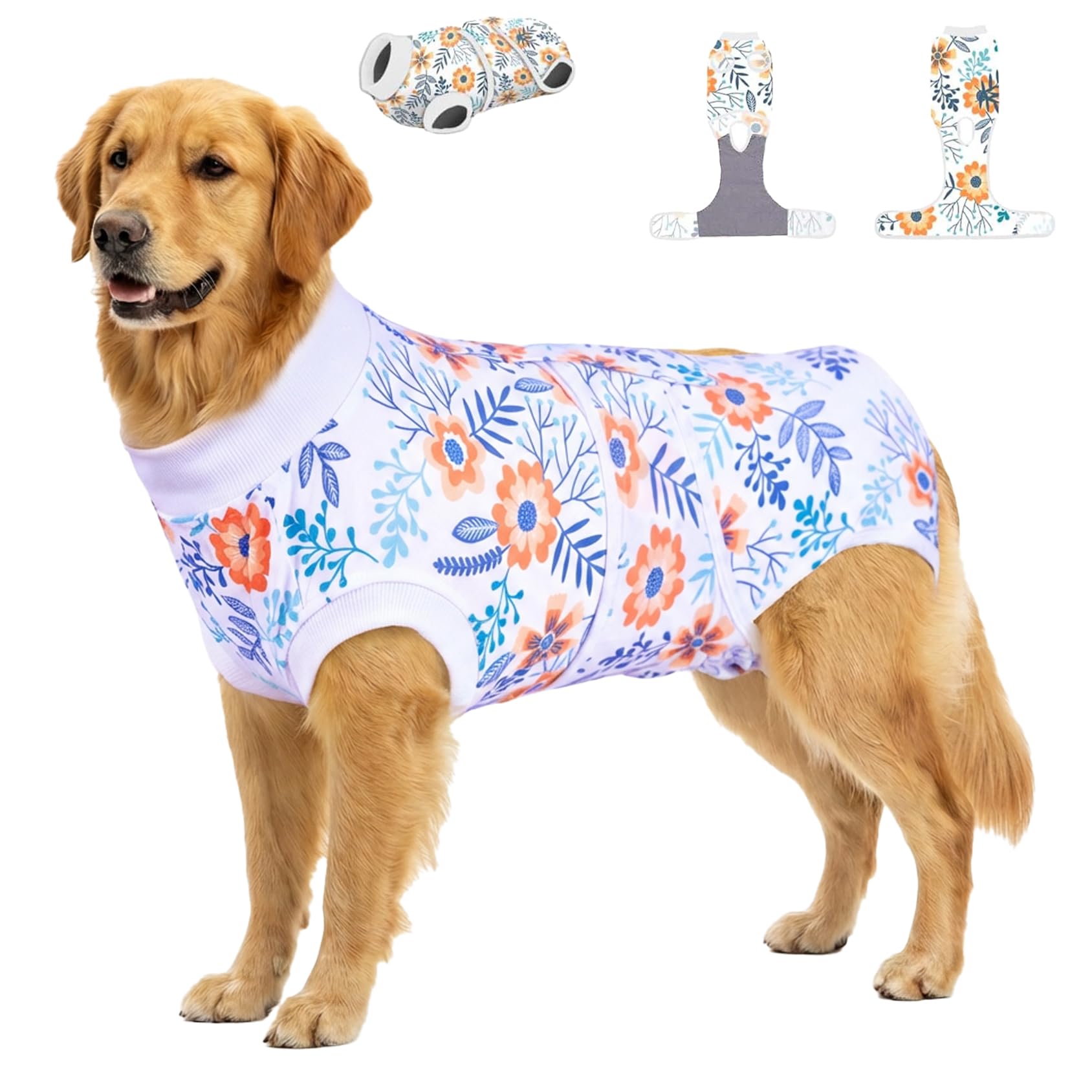 Combinaison chirurgicale chien protège les plaies abdominales PetWarm XL