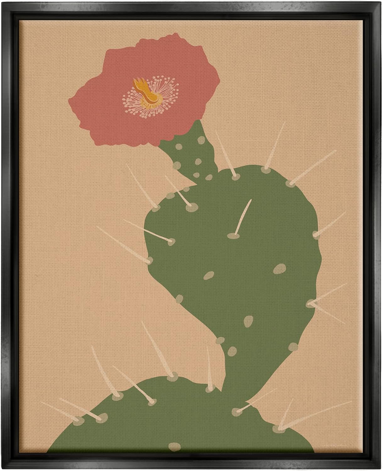 Stupell Industries Prickly Boho Cactus Flower Modern Pictorial Plant, Design by Kamdon Kreations