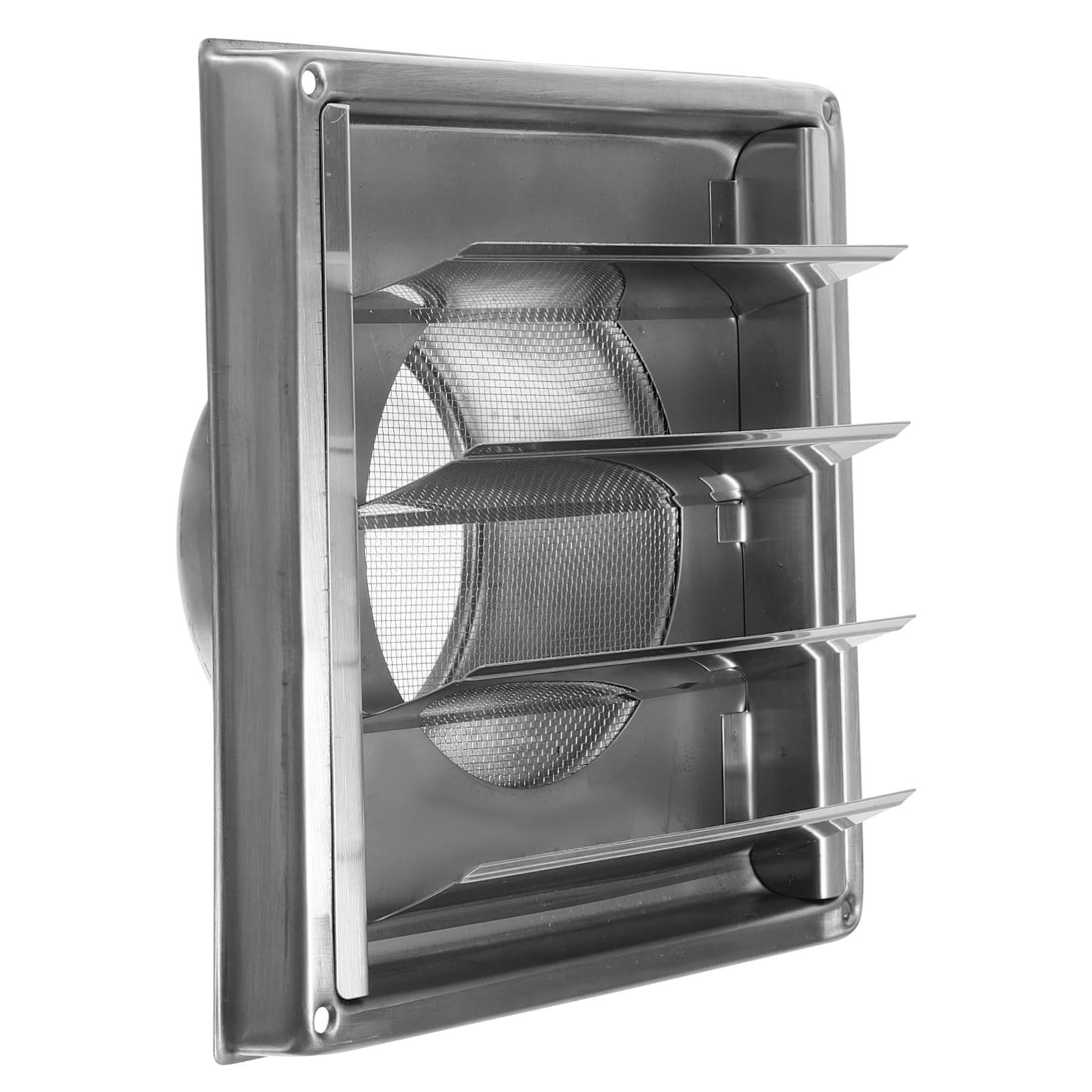 Grille de ventilation murale en acier inoxydable 304 au design carré épuré