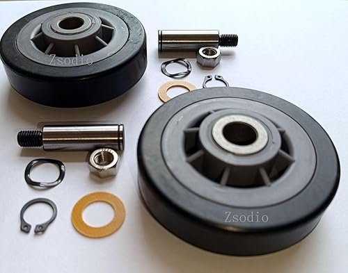 Miniatura 5 de 303373K Rodillo de soporte de tambor de secadora, paquete de 2 (actualización 2024) Kit de soporte de tambor de rueda de rodillo para secadores