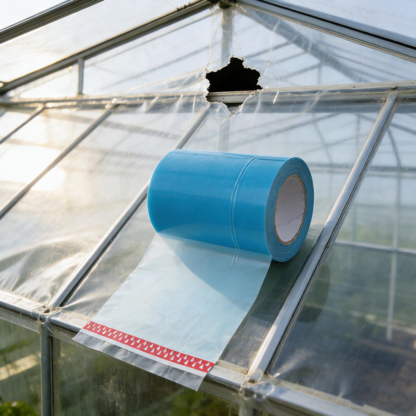 TOYANDONA Cinta Adhesiva para Reparar Jardines y Láminas de Plástico para Invernaderos, Material Pe, Solución Rápida para Uso en Exteriores