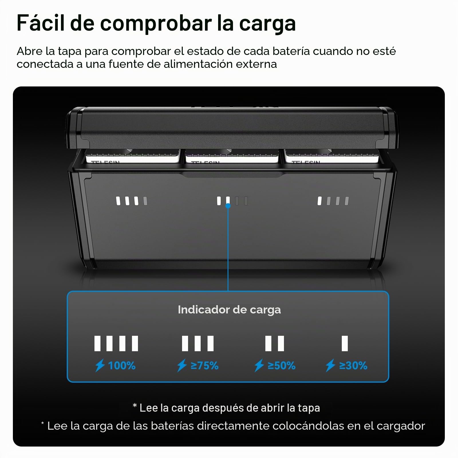 TELESIN Pack de 2 Baterías Enduro y Cargador de Batería de 3 Ranuras para Go Pro Hero 12 11 10 9, Batería Adecuada para Bajas Temperaturas, Cargador de Bolsillo, Carga Rápida, Accesorios