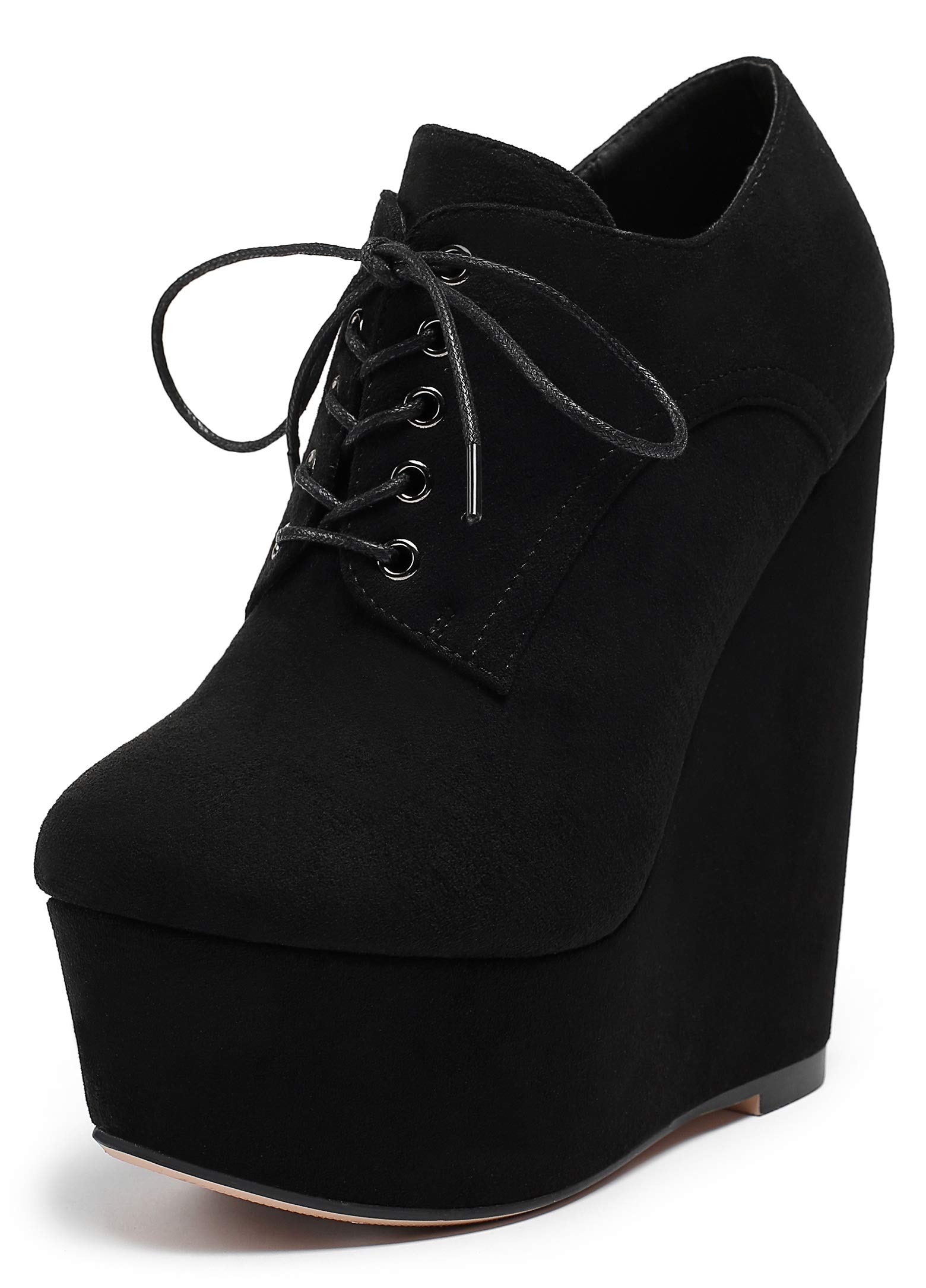 Eldofwomens Wedge Heel Ankle Bootie Sexy Ankle Bootie High