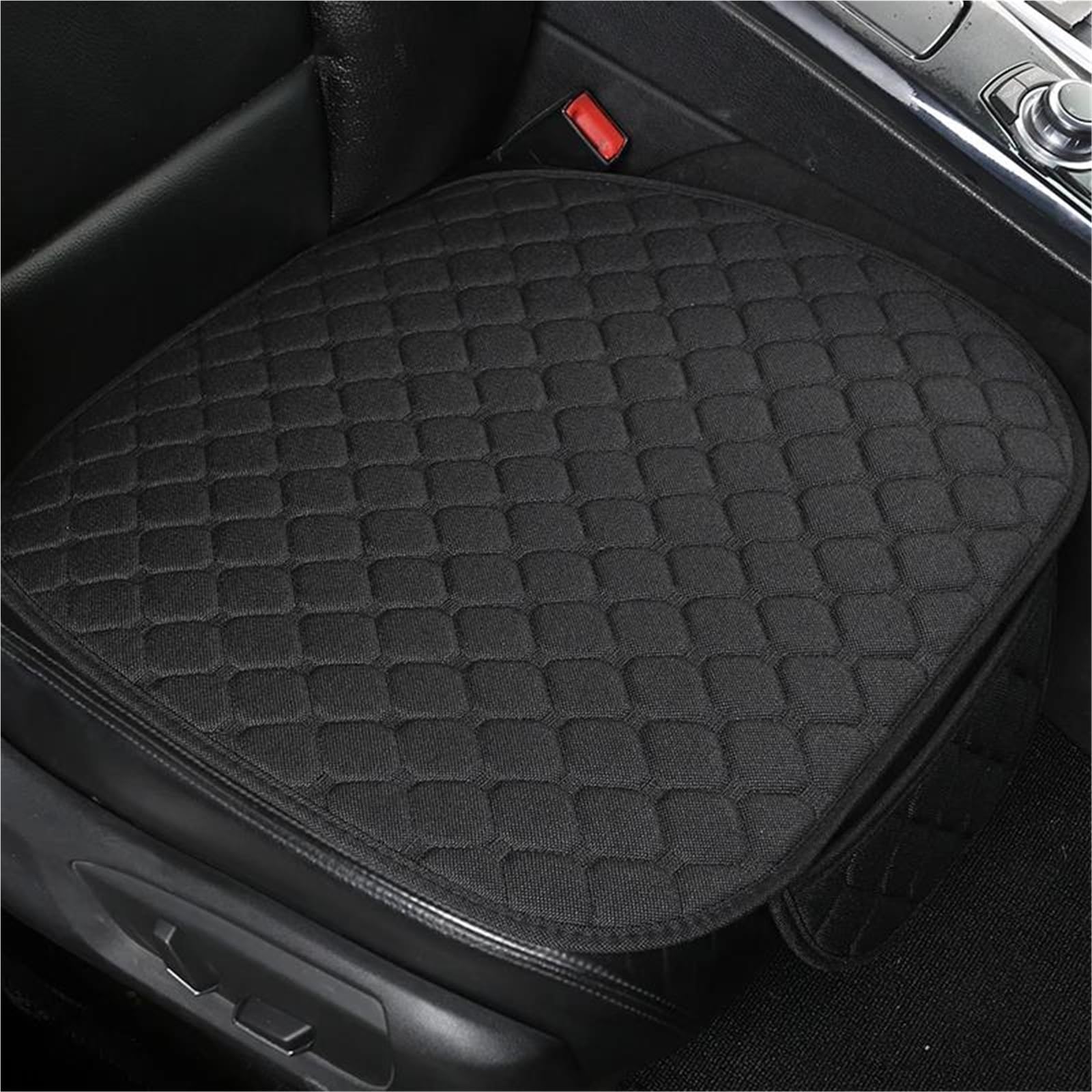 Housse siège voiture noire pour KIA Ceed Rio Picanto, coussin de protection avant individuel