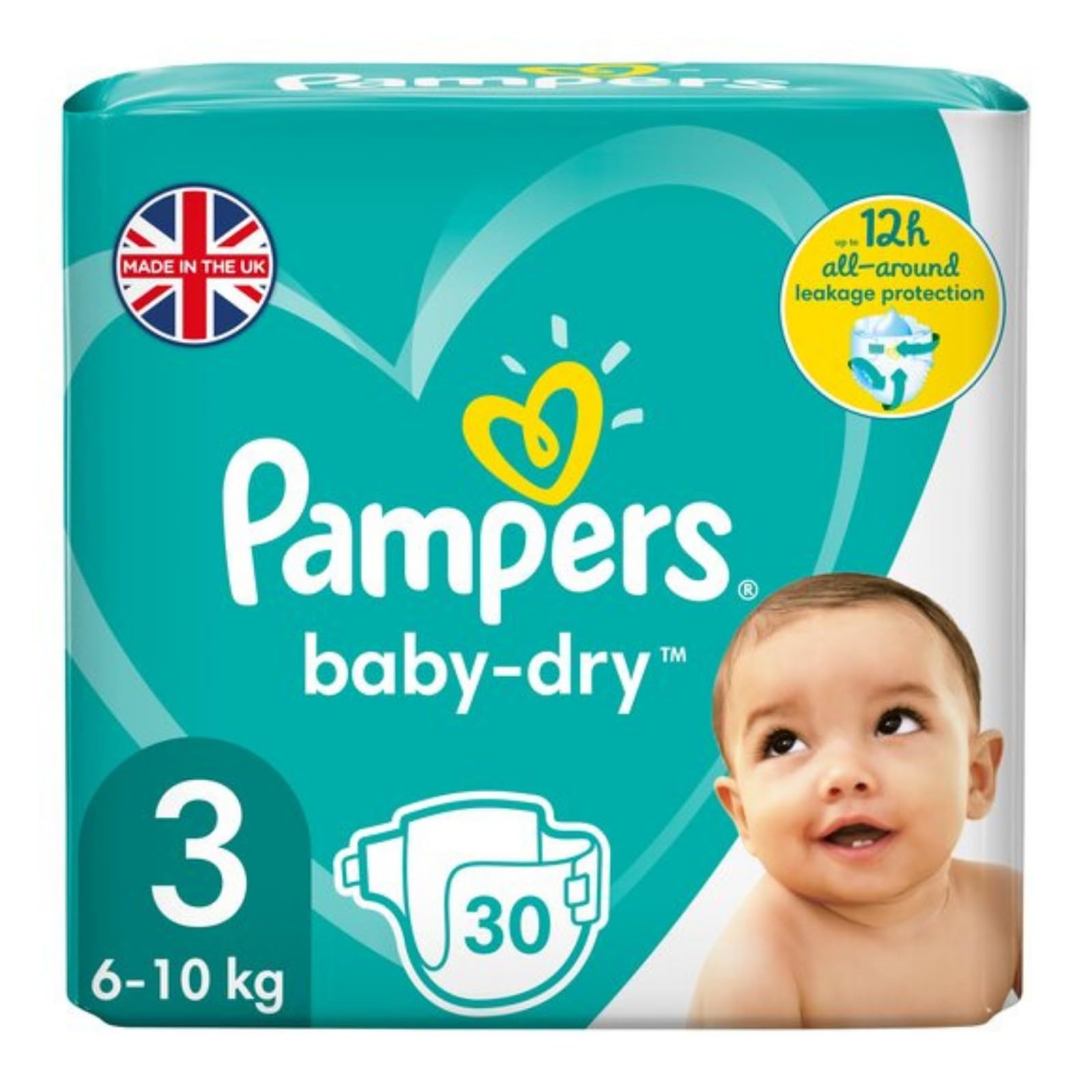 Pampers Baby-Dry Size 3, Pack of 30