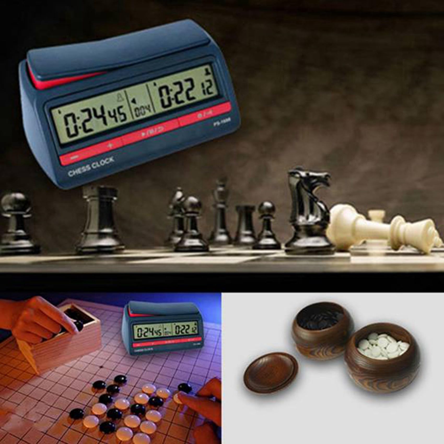 2X Horloge D'échecs Numérique Professionnelle Avancée pour échecs PS-1688