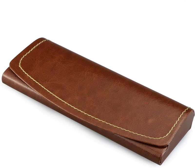 LifeArt Eyeglass Case Hard Shell, Portable Sunglass Case, Fashionable PU Leather Eyeglass Case, Lightweight