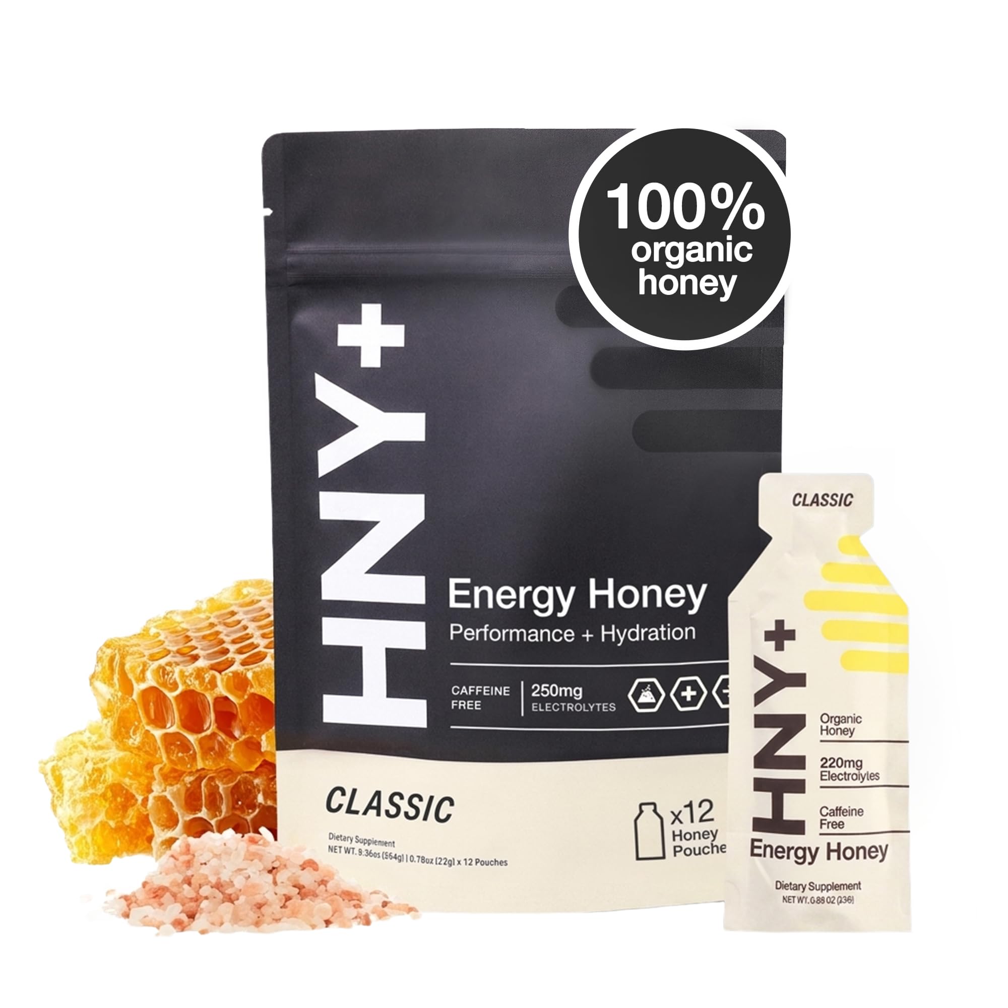 HNY+ Organic Honey Energy Gel