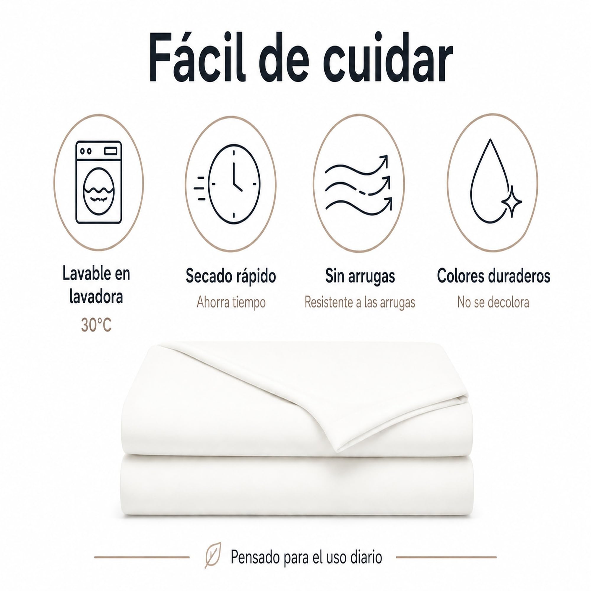 Degrees Home Premium – Juego de Sábanas 90x190 cm 3 Piezas: Sábana Bajera Ajustable, Encimera y Funda de Almohada 90X45 – Microfibra Cepillada, Suave, Oeko-Tex Certificado