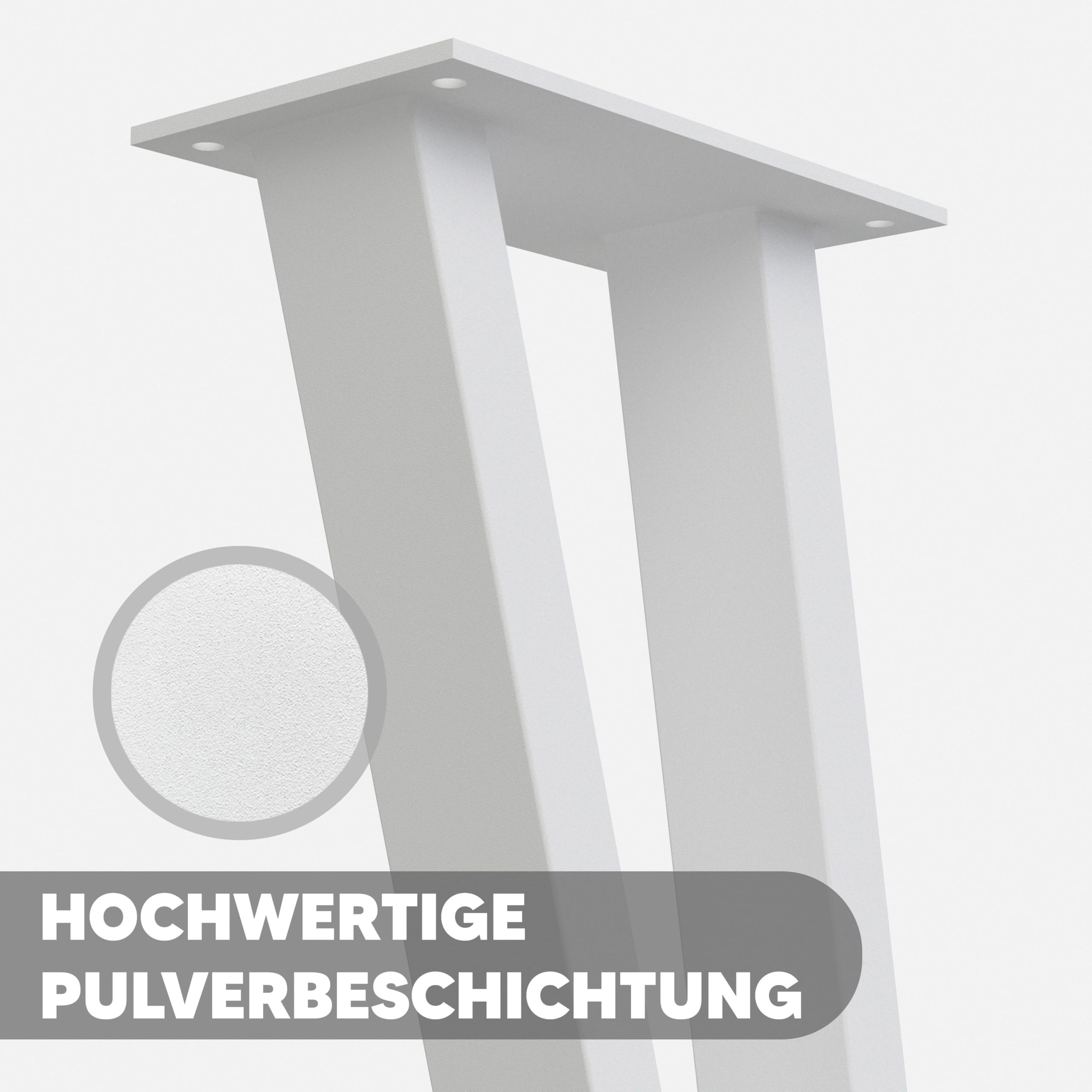 MATERIUM® Tube - Tafelpoten Metaal Wit 70 cm - Stabiele Poten Incl. Schroeven - Elegant Hoogwaardig Design - Voor Eettafel, Bureau (Wit, Gepoedercoat MATERIUM® Tube - Tafelpoten Metaal Wit 70 cm - Stabiele Poten Incl. Schroeven - Elegant Hoogwaardig Design - Voor Eettafel, Bureau (Wit, Gepoedercoat