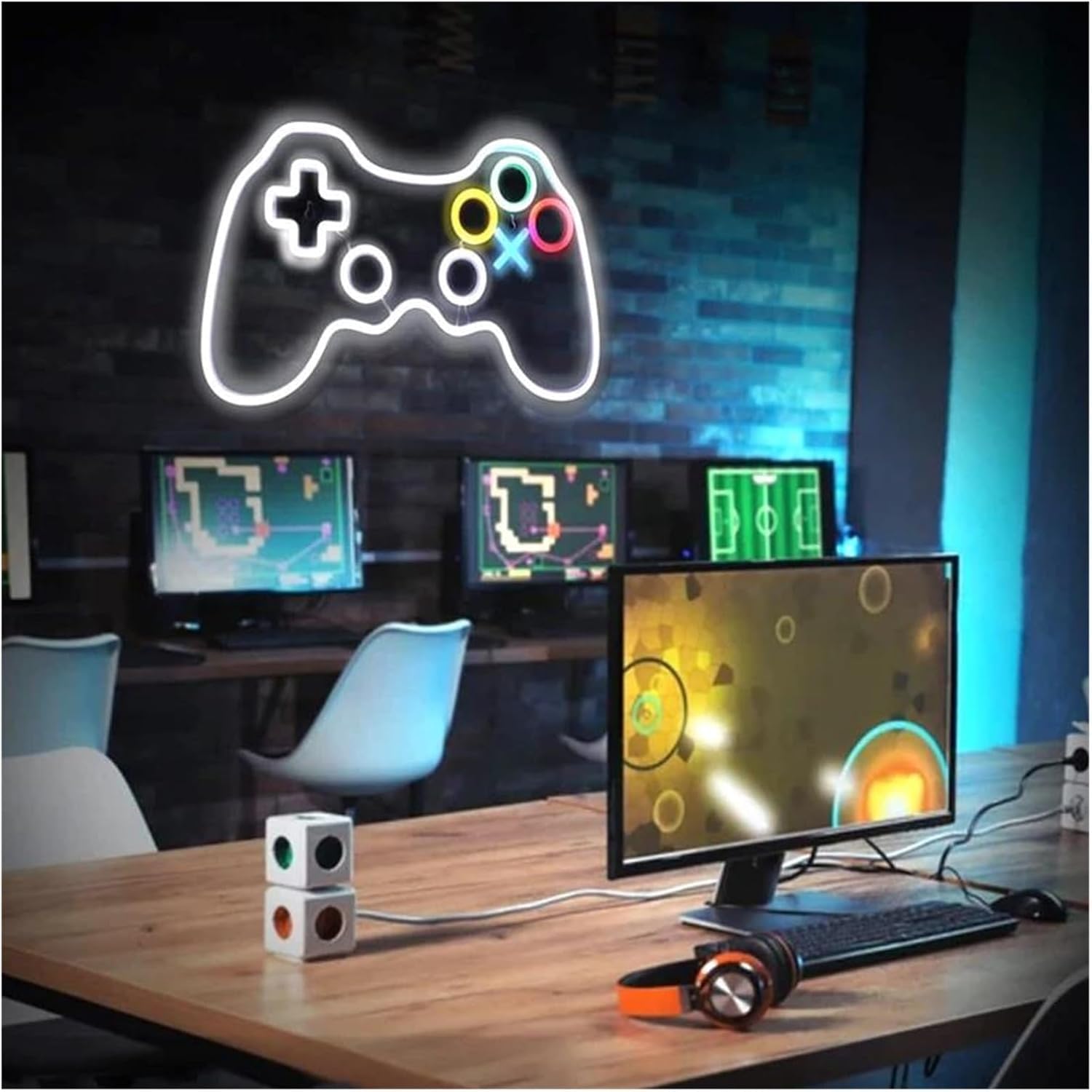 Señal de luz de neón Letrero de neón para LED para Controlador Juegos, lámpara acrílica para Pared , Dormitorio(Neon-2)